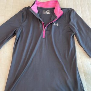 Under Armour quarter zip, size girls large